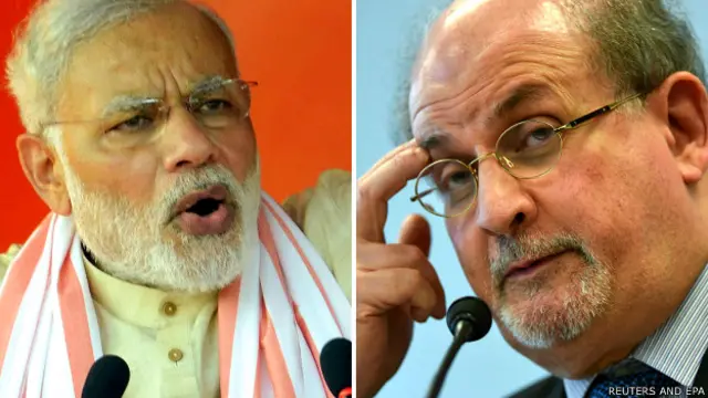 नरेंद्र मोदी, सलमान रुश्दी