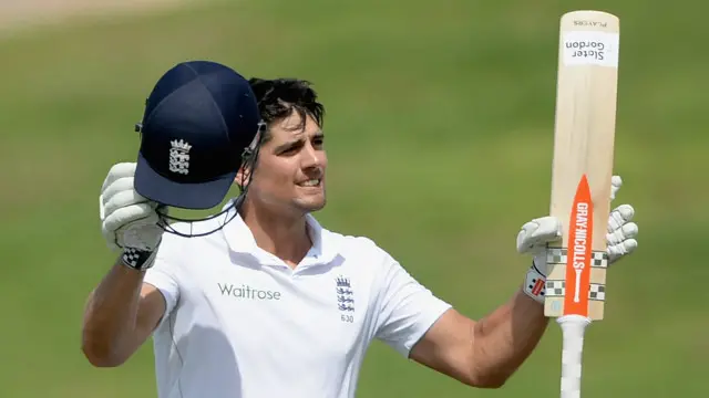 الیسٹر کک نے ٹیسٹ کرکٹ میں اپنی 28ویں سنچری مکمل کی ہے