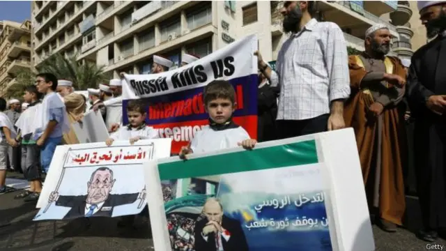 روس کو شام میں مداخلت کرنے پر کئی سنی ممالک جن میں لبنان بھی شامل ہے شدید مخلافت کا سامنا کرنا پڑ رہا ہے
