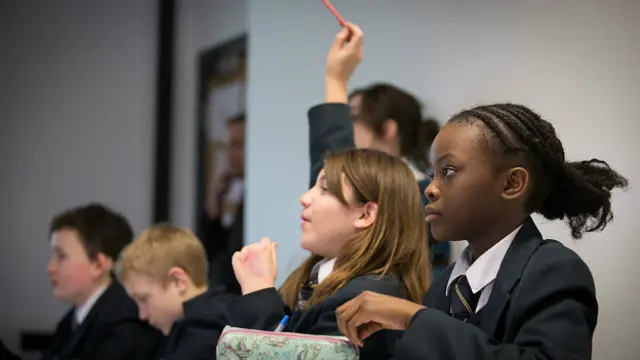 Британские школьники в классе