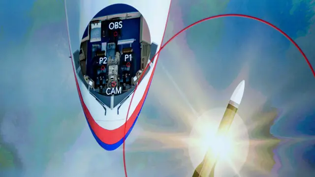 Gráfica muestra posible detonación del misil