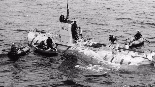 Погружение подлодки Триест