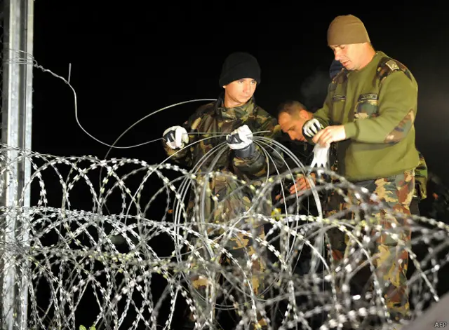 Граница Венгрии и Хорватии