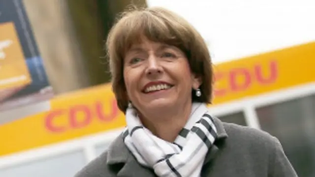 Reker es una política prominente del gobernante partido CDU.