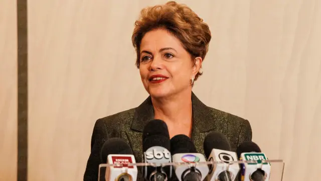 Dilma dá entrevista em Estocolmo (Foto: Roberto Stuckert Filho/PR)