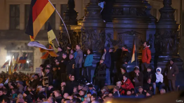 Протесты в Дрездене