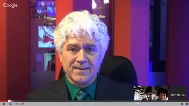 William Márquez con nuestras invitadas