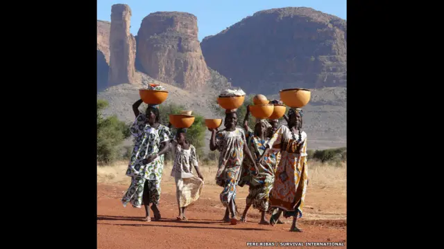 ڈائریکٹر آف سروائیول سٹیون کوری نے کہا کہ فوٹوگرافروں پر یہ بھاری ذمہ داری عائد ہوتی ہے کہ وہ قبائلی لوگوں کی اس طرح عکاسی کریں کہ وہ عصر حاضر کے معاشروں کے فرد دکھائی دیں نہ کہ ماضی میں پھنسے ہوئے لوگ۔ پیری ریباس نے مالی کی پیول قبیلے کی خواتین کی یہ تصویر مقابلے میں بھیجی۔