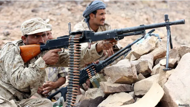 جنود موالون لحكومة هادي في محافظة مأرب