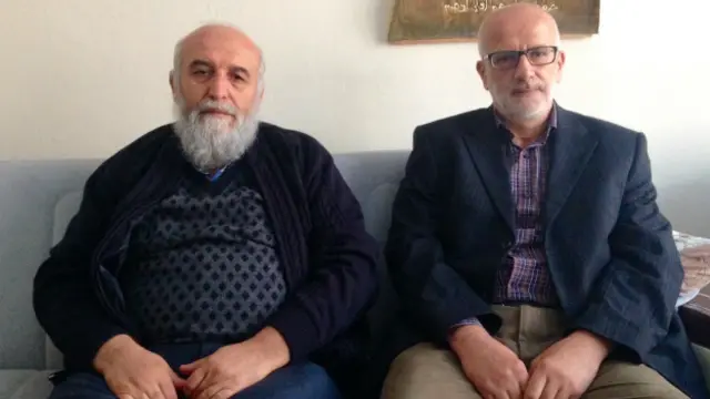 Özgün İrade dergisinin sahibi ve yazarı Davut Güler (solda) ve Yayın Koordinatörü Mehmet Duman.