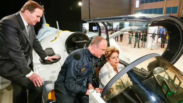 Dilma em caça na Suécia (Foto: Roberto Stuckert Filho/PR)