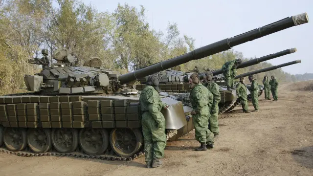 ополченцы и танки