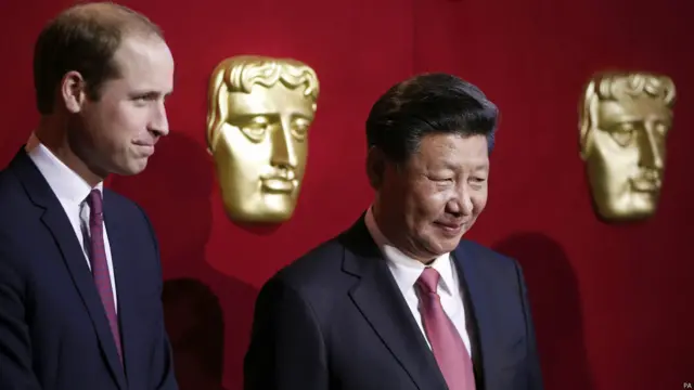 威廉王子和习近平在BAFTA