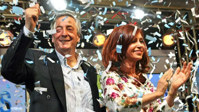 Néstor y Cristina Kirchner.