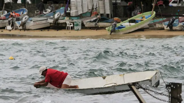 Preparándose para el huracán Patricia