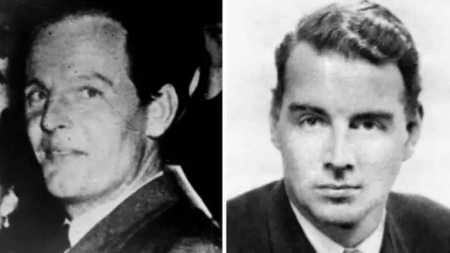 Дональд Маклейн (слева) и Гай Берджес