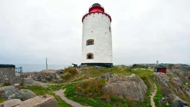 兰斯奥特灯塔，奥加岛的第一个防御工事。（图片来源：Amanda Ruggeri）