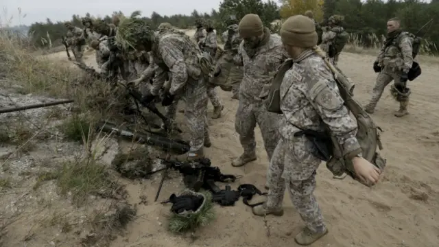 Солдаты армии Латвии