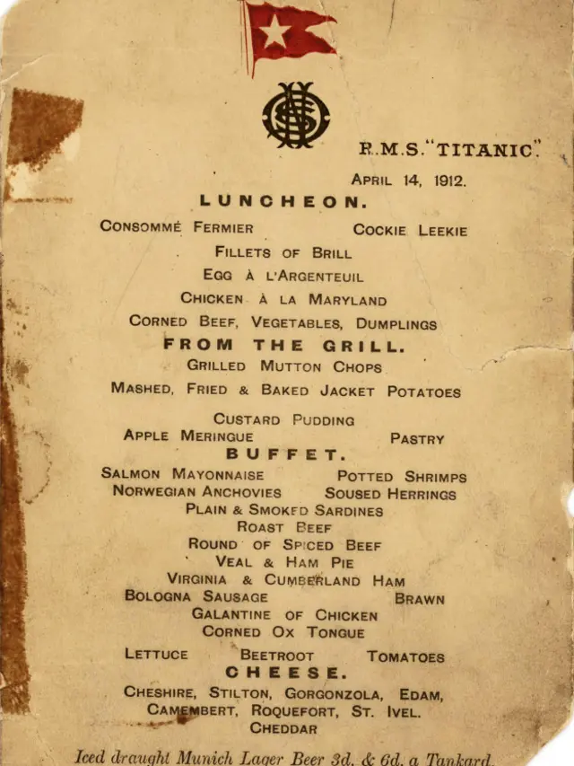 Menú del Titanic