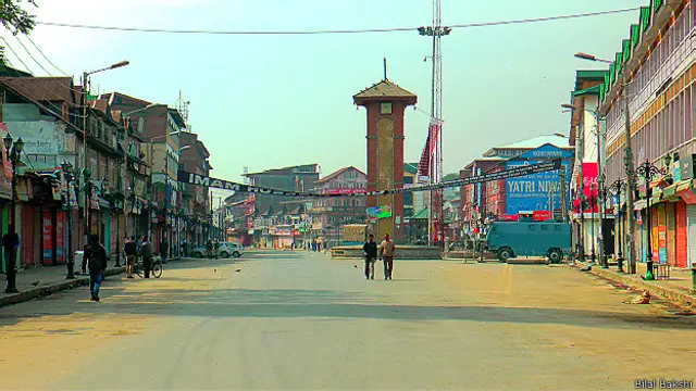 कश्मीर में बंद का फाइल फोटो