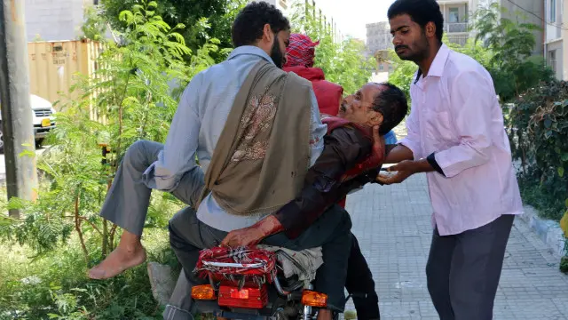 معارك عنيفة دارت في تعز مساء الأحد