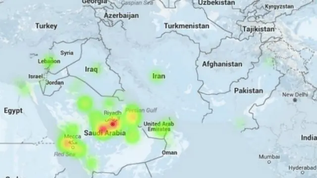 يظهر الرسم التوضيحي أعلاه البلدان التي انتشرت فيها هاشتاغ "نمر النمر"