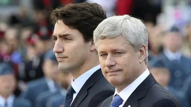 Джастін Трюдо і Стівен Гарпер