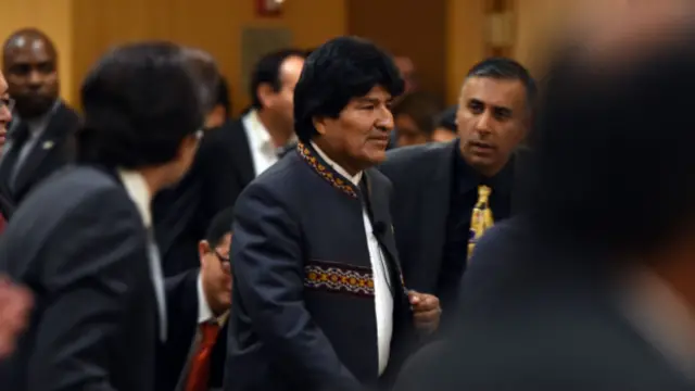 Morales fue el invitado estrella del foro organizado por el FT.