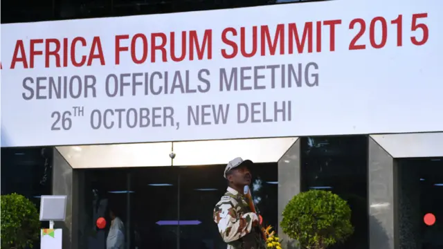 印度非洲峰會會場。