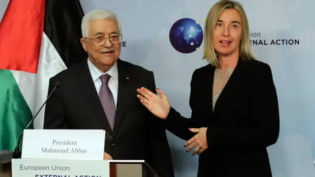 موغيريني التقت عباس في بروكسل على عشاء عمل