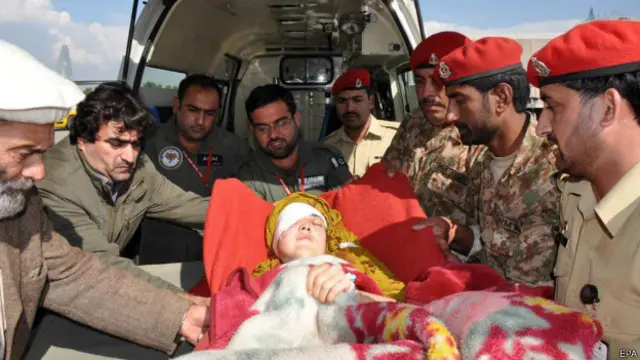  زلزلے کے بعد مرکزی اور صوبائی حکومتوں کی جانب سے امدادی کارروائیاں شروع کر دی گئی ہیں