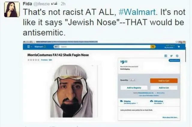 Twitter осуждает костюмы Walmart