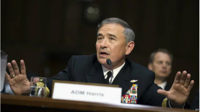 美军太平洋总部司令哈里斯海军上将表示，中国在南海的军事部署正在“改变军事行动环境”。（资料图片）