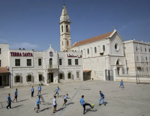 Учащиеся арабской школы в Рамле