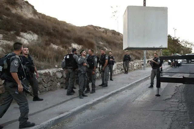 Израильские военные устанавливают блокпост в Восточном Иерусалиме
