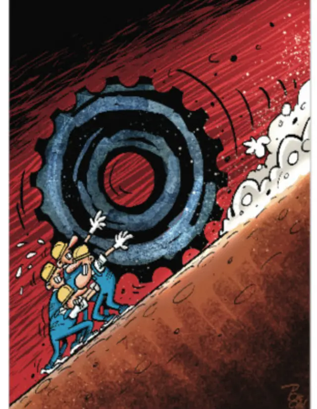 مردم و مشکلات تولید -کارتون علیرضا پاکدل