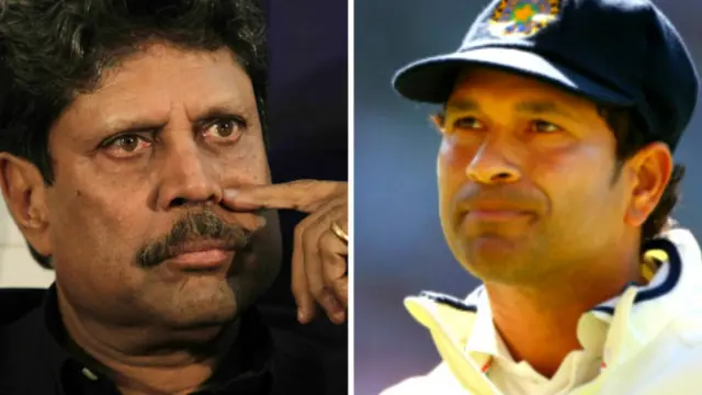 कपिल देव, सचिन तेंदुलकर 