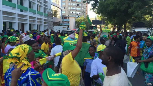 Wafuasi wa chama cha CCM wameanza kusherehekea ushindi wa Bw Magufuli