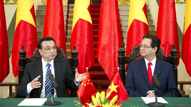 Lãnh đạo Việt - Trung trong một hội đàm