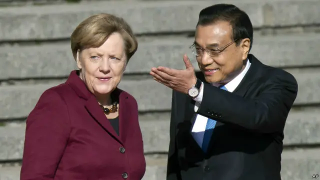 Thủ tướng Đức Angela Merkel và Thủ tướng Lý Khắc Cường tại Bắc Kinh