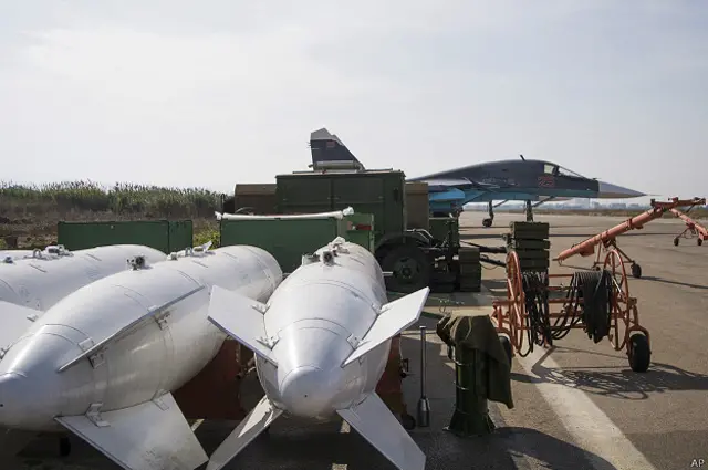 Бомбы на российской авиабазе в Сирии