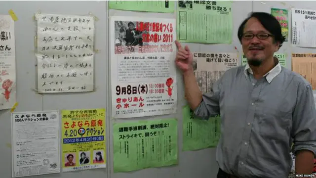 Yutaka Tochigi, presidente del sindicato de trabajadores del matadero de Shibaura.