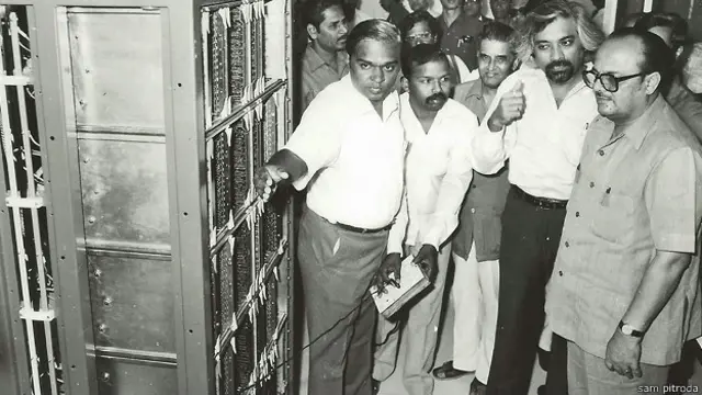 सैम पित्रोदा और अर्जुन सिंह