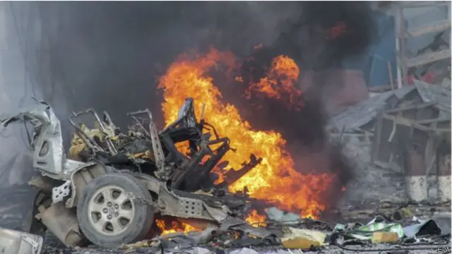 ہوٹل میں داخل ہونے کے لیے دھماکہ خیز مادے سے بھری گاڑی کا استعمال کیا گيا