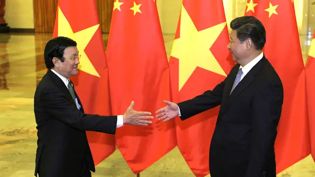Ông Tập Cận Bình gặp Chủ tịch Việt Nam Trương Tấn Sang hồi tháng Chín tại Bắc Kinh