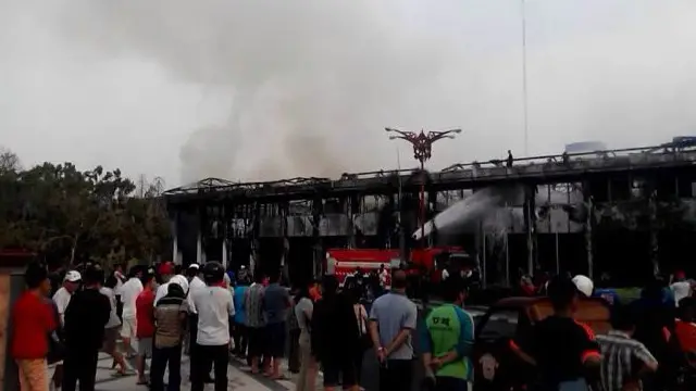 Kebakaran kantor gubernur Kalteng