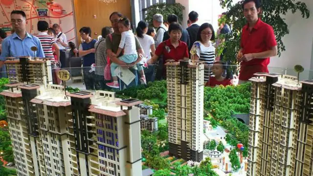 Maquetas de viviendas chinas