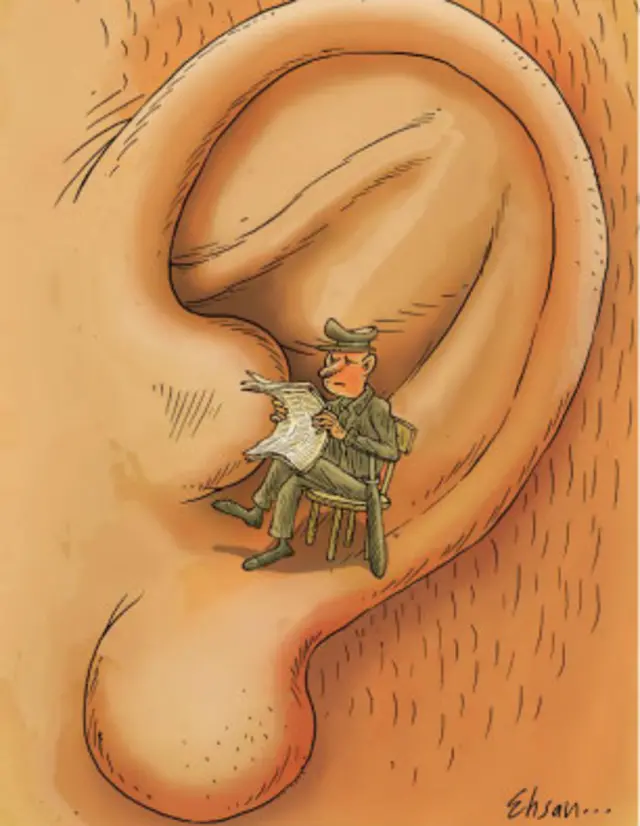 کارتون احسان گنجی، بی قانون