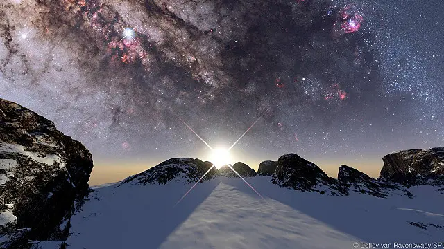 Пейзаж на інших планетах часто морозний 