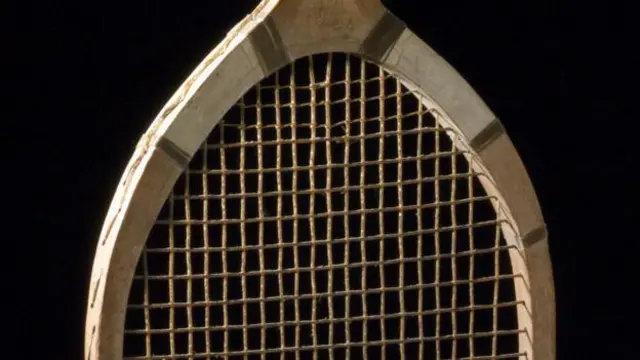 虽然英文单词 "catgut"中有 "cat"(“猫”),但这种串连网球拍的肠线原料实在和猫没有半点联系,而是指食草动物的肠子。(图片来源:Science & Society Picture Library / Getty)